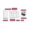 Luxor 3-Panel Mobile Magnetic Whiteboard Room Divider MB9152WW - alternate 3